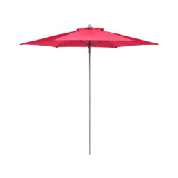 Parasol droit "Anzio" - Rouge grenade - 2,3 m