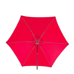 Parasol droit "Anzio" - Rouge grenade - 2,3 m