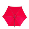 Parasol droit "Anzio" - Rouge grenade - 2,3 m