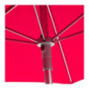 Parasol droit "Anzio" - Rouge grenade - 2,3 m