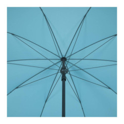 Parasol droit inclinable "Bogota" - Bleu émeraude - 2,5 m