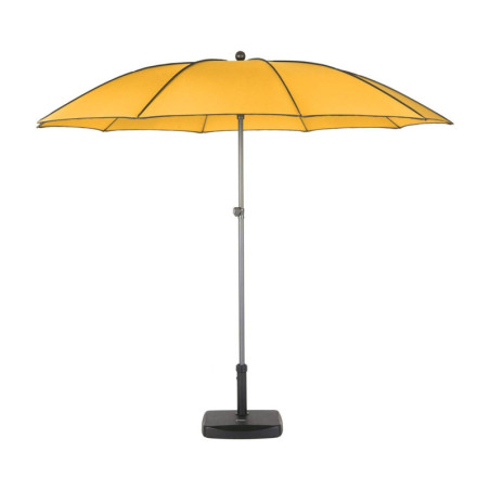 Parasol droit inclinable "Bogota" - Jaune safran - 2,5 m