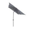 Parasol droit inclinable "Loompa" - Gris ardoise - P 2 x L 3 m