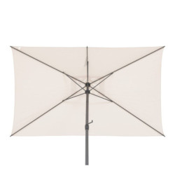 Parasol droit inclinable "Loompa" - Beige blé - P 2 x L 3 m