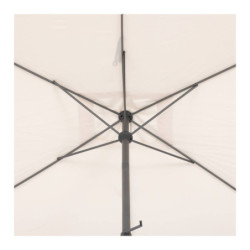 Parasol droit inclinable "Loompa" - Beige blé - P 2 x L 3 m