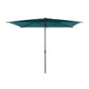 Parasol droit inclinable "Loompa" - Bleu canard - P 2 x L 3 m