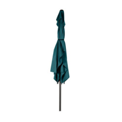 Parasol droit inclinable "Loompa" - Bleu canard - P 2 x L 3 m