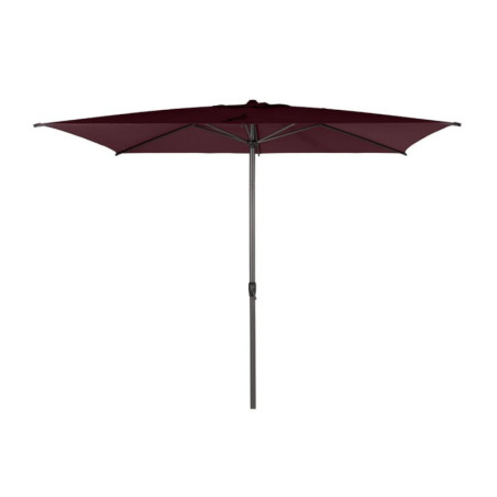 Parasol droit inclinable "Loompa" - Rouge bordeaux - P 2 x L 3 m