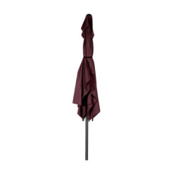 Parasol droit inclinable "Loompa" - Rouge bordeaux - P 2 x L 3 m