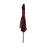 Parasol droit inclinable "Loompa" - Rouge bordeaux - P 2 x L 3 m