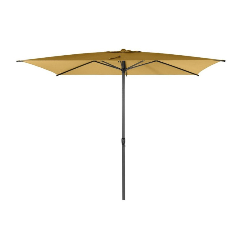 Parasol droit inclinable "Loompa" - Jaune moutarde - P 2 x L 3 m