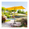 Parasol droit inclinable "Loompa" - Jaune moutarde - P 2 x L 3 m