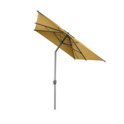 Parasol droit inclinable "Loompa" - Jaune moutarde - P 2 x L 3 m