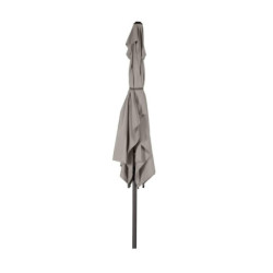 Parasol droit inclinable "Loompa" - Taupe - P 2 x L 3 m