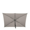 Parasol droit inclinable "Loompa" - Taupe - P 2 x L 3 m