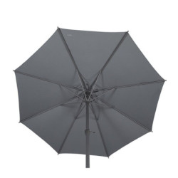 Parasol droit inclinable "Loompa" - Gris ardoise - 3 m