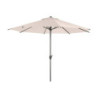 Parasol droit inclinable "Loompa" - Beige blé - 3 m