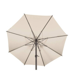Parasol droit inclinable "Loompa" - Beige blé - 3 m