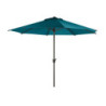 Parasol droit inclinable "Loompa" - Bleu canard - 3 m