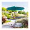 Parasol droit inclinable "Loompa" - Bleu canard - 3 m