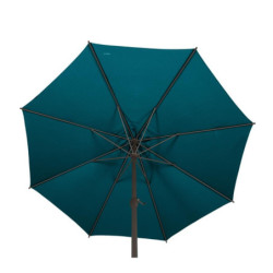 Parasol droit inclinable "Loompa" - Bleu canard - 3 m