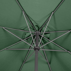 Parasol droit inclinable "Loompa" - Vert olive - 3 m