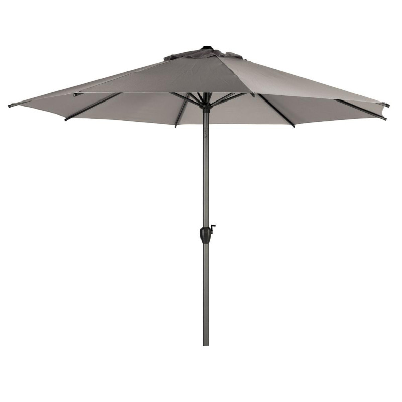 Parasol droit inclinable "Loompa" - Taupe - 3 m