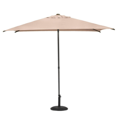 Parasol droit inclinable en tissu "Soya" - Beige - 2,5 m