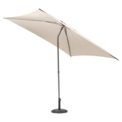 Parasol droit inclinable en tissu "Soya" - Beige - 2,5 m