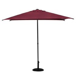 Parasol droit inclinable en tissu "Soya" - Rouge bordeaux - 2,5 m