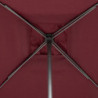 Parasol droit inclinable en tissu "Soya" - Rouge bordeaux - 2,5 m