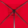 Parasol droit inclinable en tissu "Soya" - Rouge grenade - 2,5 m