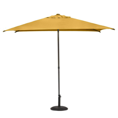 Parasol droit inclinable en tissu "Soya" - Jaune moutarde - 2,5 m