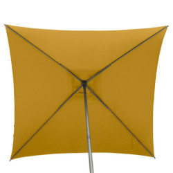 Parasol droit inclinable en tissu "Soya" - Jaune moutarde - 2,5 m