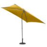 Parasol droit inclinable en tissu "Soya" - Jaune moutarde - 2,5 m