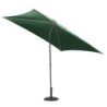 Parasol droit inclinable en tissu "Soya" - Vert olive - 2,5 m