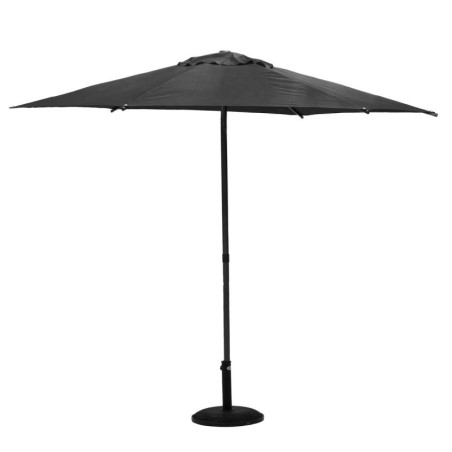 Parasol droit inclinable en tissu "Soya" - Gris ardoise - 2,7 m