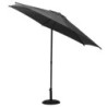 Parasol droit inclinable en tissu "Soya" - Gris ardoise - 2,7 m