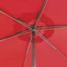 Parasol droit inclinable en tissu "Soya" - Rouge grenade - 2,7 m