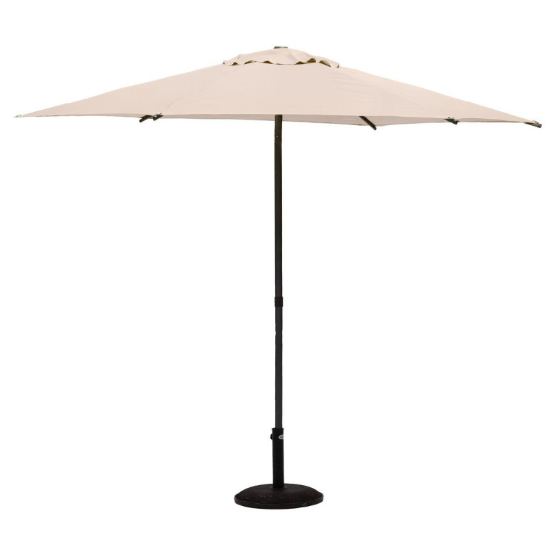 Parasol droit inclinable en tissu "Soya" - Beige - 2,7 m