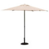 Parasol droit inclinable en tissu "Soya" - Beige - 2,7 m