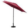 Parasol droit inclinable en tissu "Soya" - Rouge bordeaux - 2,7 m