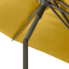 Parasol droit inclinable en tissu "Soya" - Jaune moutarde - 2,7 m