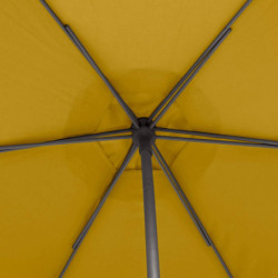 Parasol droit inclinable en tissu "Soya" - Jaune moutarde - 2,7 m