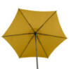 Parasol droit inclinable en tissu "Soya" - Jaune moutarde - 2,7 m