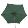 Parasol droit inclinable en tissu "Soya" - Vert olive - 2,7 m