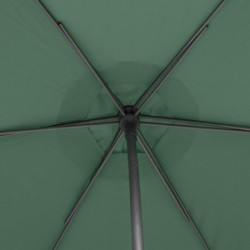 Parasol droit inclinable en tissu "Soya" - Vert olive - 2,7 m