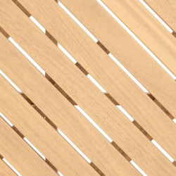 Table basse d'appoint en bois d'acacia "Olvinia" - Beige - D 67,3 x H 40 cm