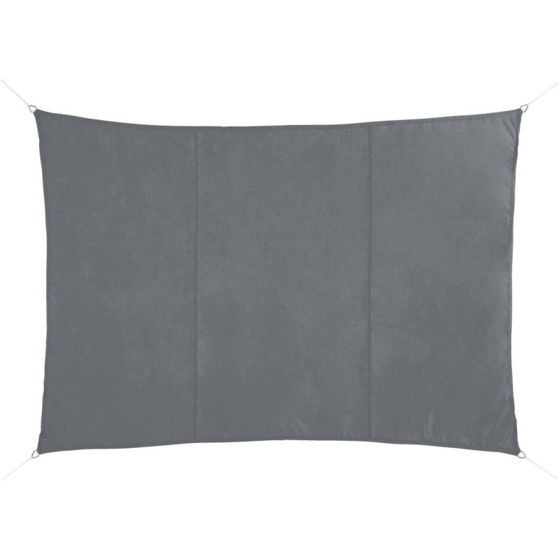 Toile solaire rectangulaire en tissu "Shae" - Gris ardoise - L 4 x l 3 m