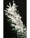 Sapin de Noël artificiel floqué - 180 cm - Décoré de neige artificielle